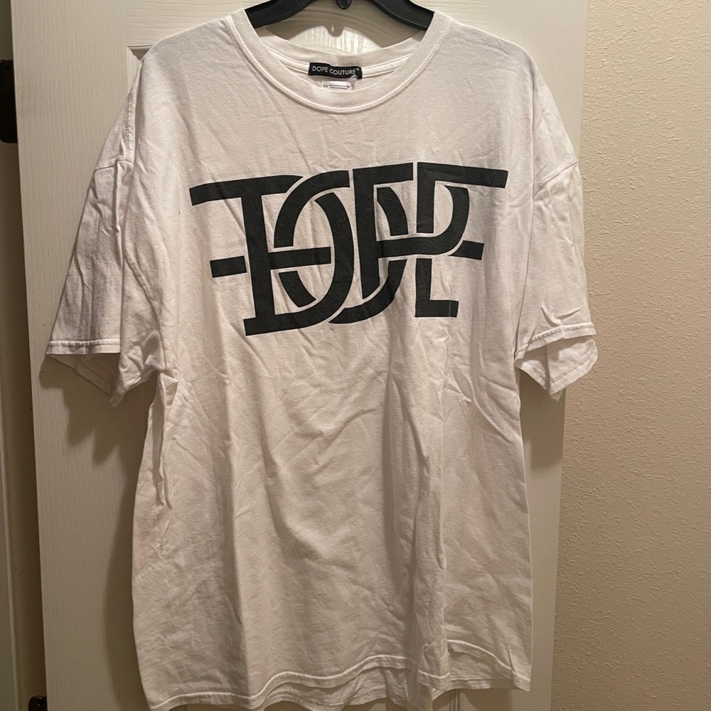 DOPE White and Black Short Sleeve Tee